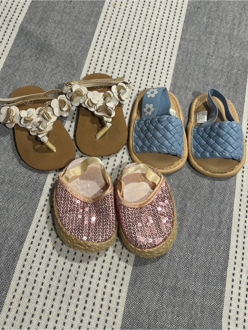 Bundle of 3 infant Slip-On Shoes - Unbranded
